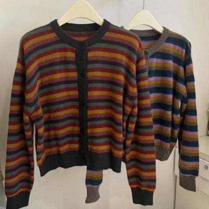 Casual Colorful Women Knitting Cardigan Coats