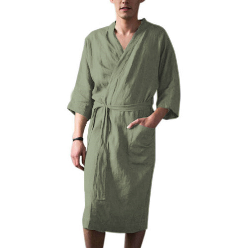 Comfortable Long Robe Sleepwear for Men