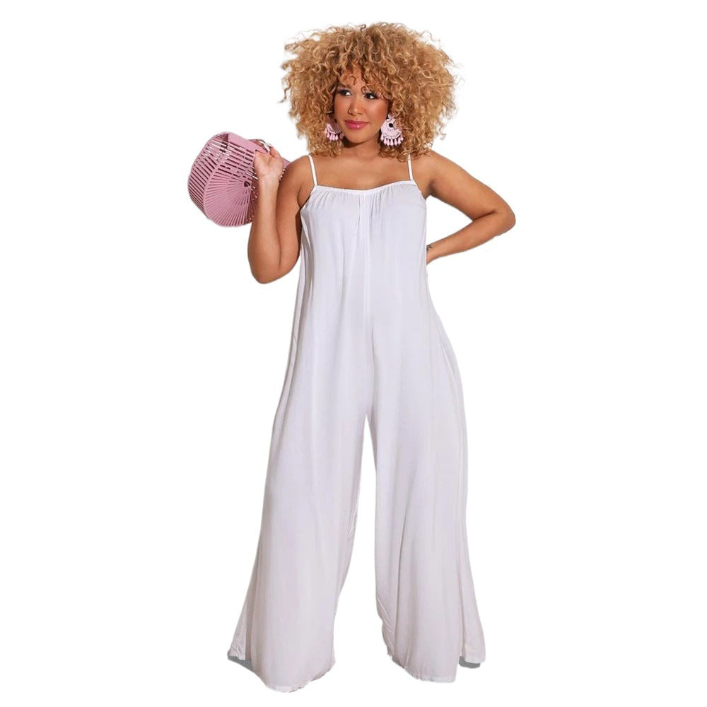 Sexy Casual Spaghetti Straps Women Jumpsuits