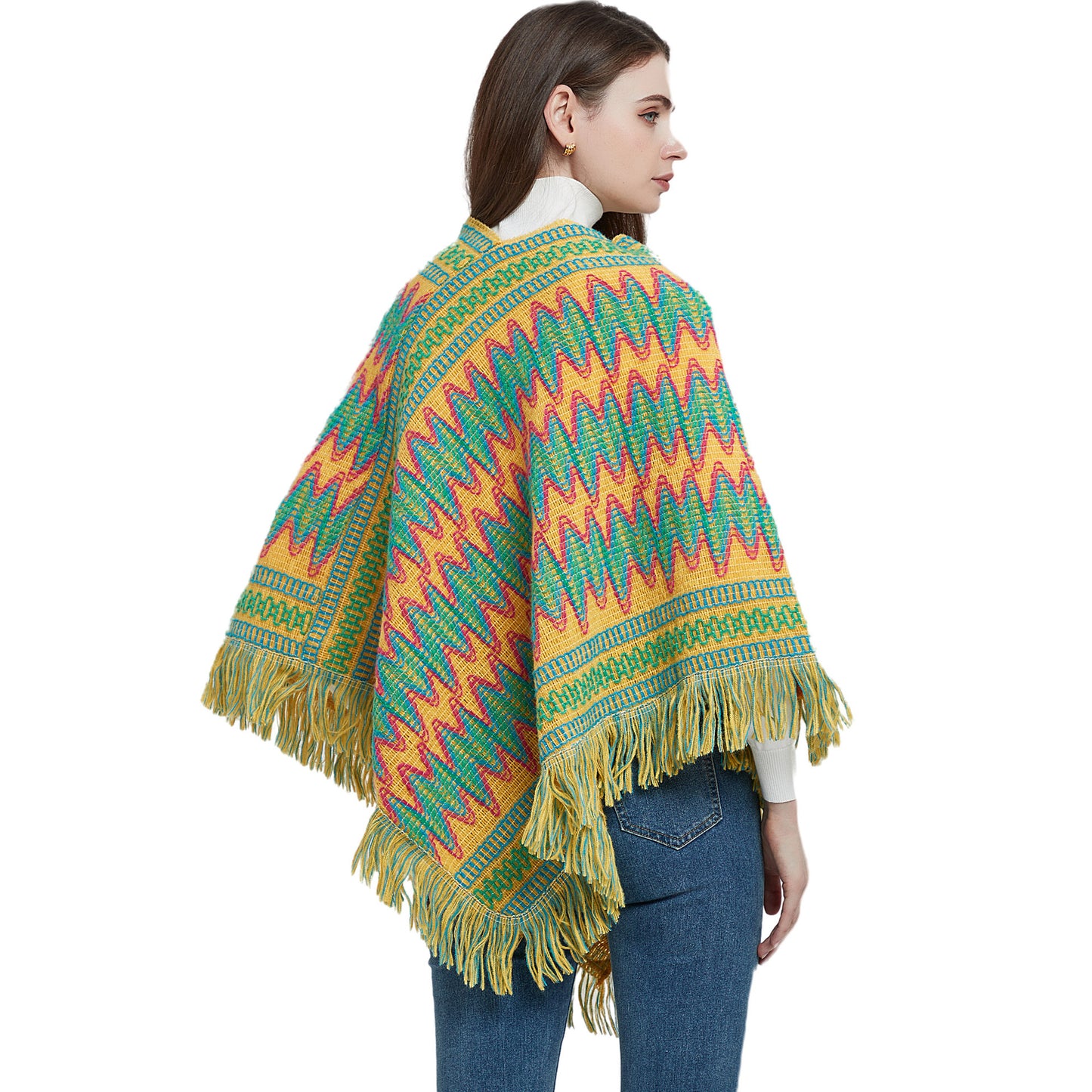 Winter Boho Shawl Capes for Women