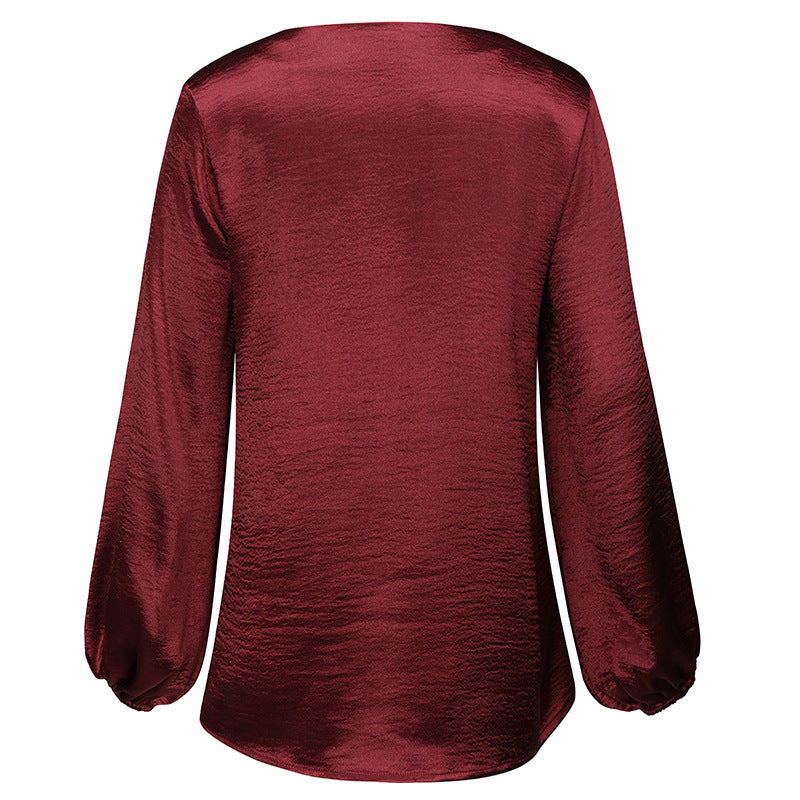 Casual Women Long Sleeves T Shirts Blouses
