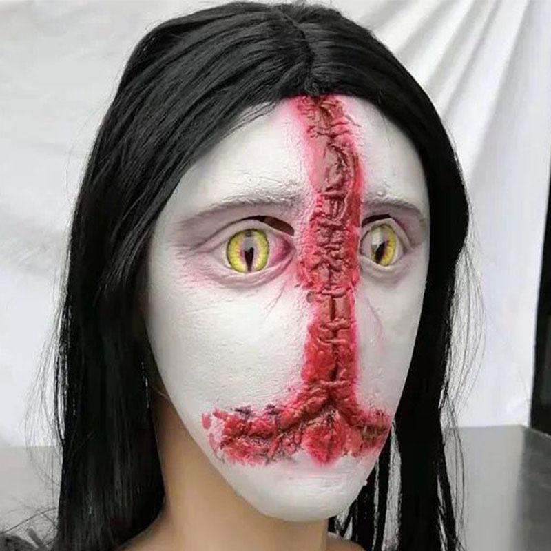 Halloween Horrible Room Escape Wigs&Mask Murder-STYLEGOING