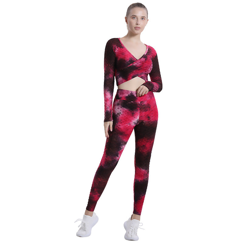 Sexy Dyed Sports Yoga Suits for Women