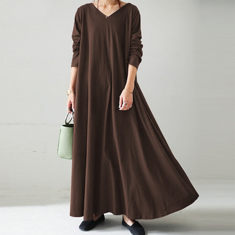 Casual Women Long Dresses Cozy Dresses
