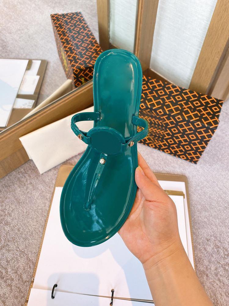 Women Beach Foot Clip Metal Button Flat Heel-STYLEGOING