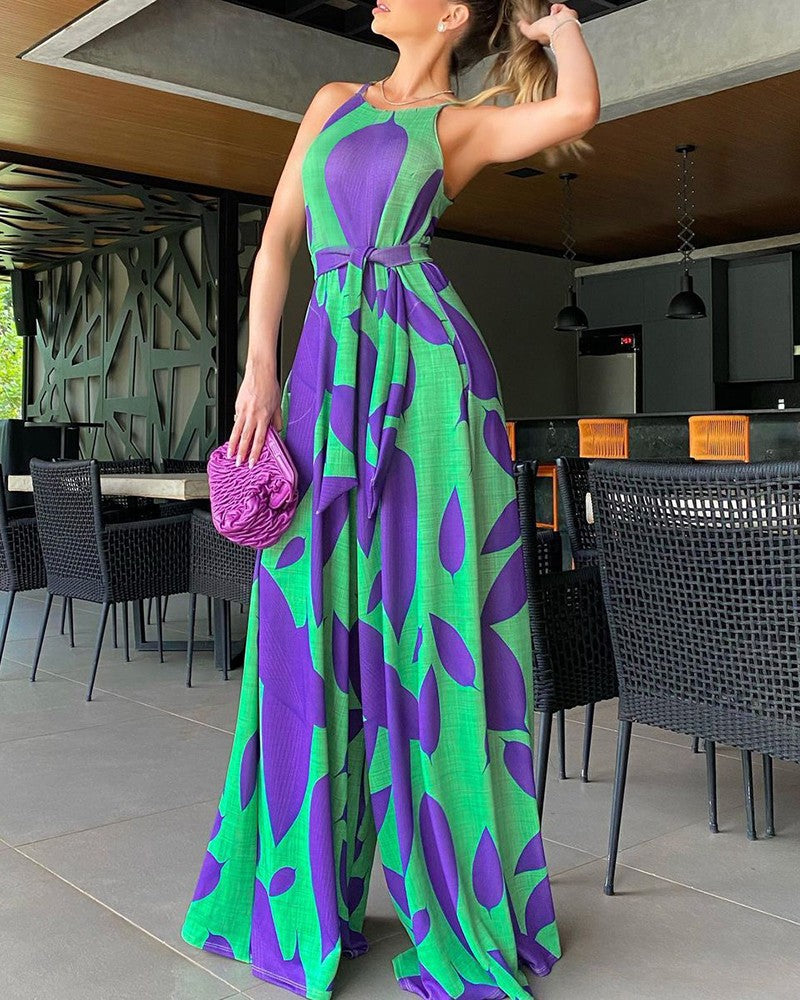 Sexy Sleeveless High Waist Women Long Dresses
