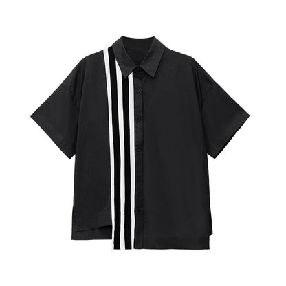 Fashon Persoanl Striped Shirts&skirts Two Pieces Sets-STYLEGOING