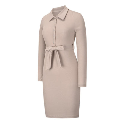 Women Knitting Pullover Bodycon Dresses-STYLEGOING