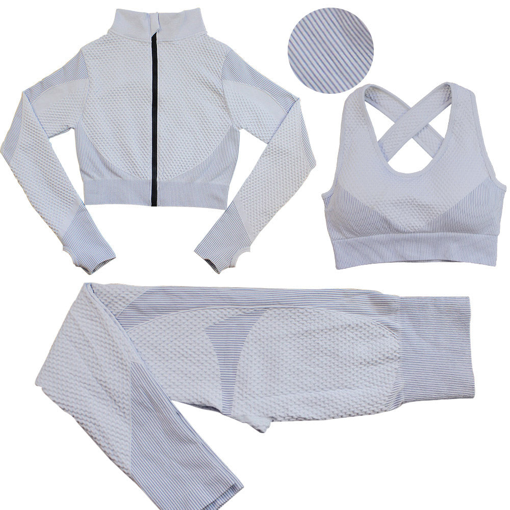 Sexy Body Buidling Sporting 3pcs Suits for Women