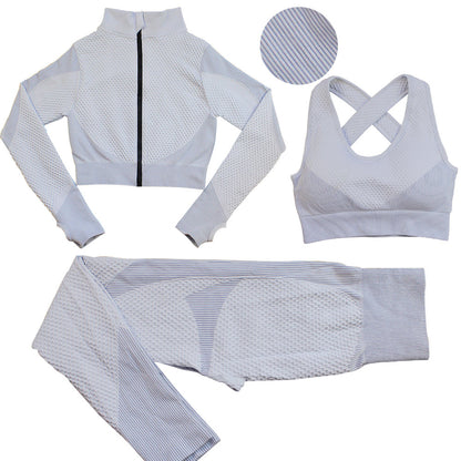 Sexy Body Buidling Sporting 3pcs Suits for Women