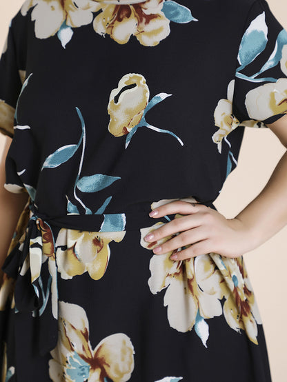Women Short Sleeves Plus Sizes Long Dresses