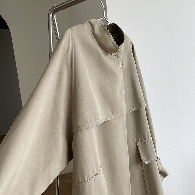 Casual Fashion Women Long Overcoats with Belt