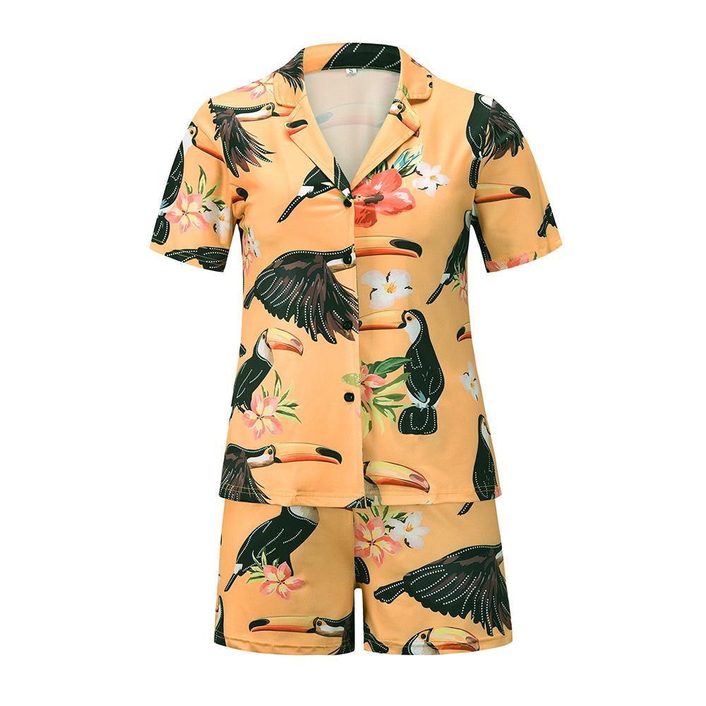 Fashion Women Casual Tops and Short Pants-STYLEGOING