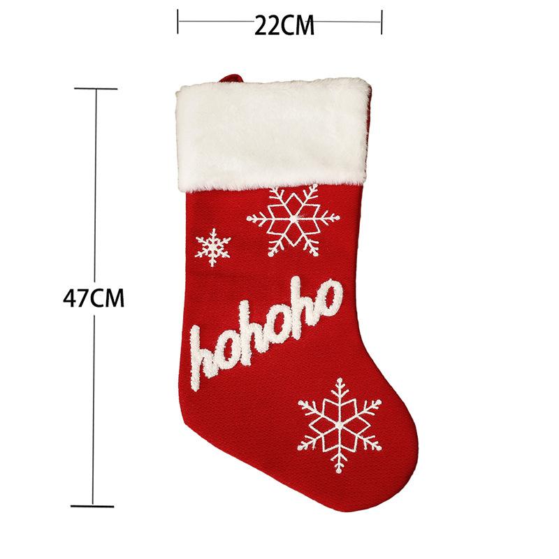 Red Christmas Party Snowflake Gifts Socks
