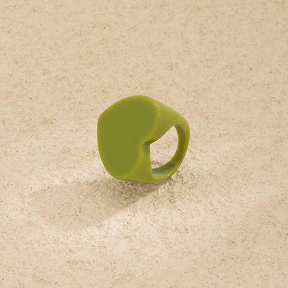 3D Sweetheart Design Acrylic Women Fashion Rings