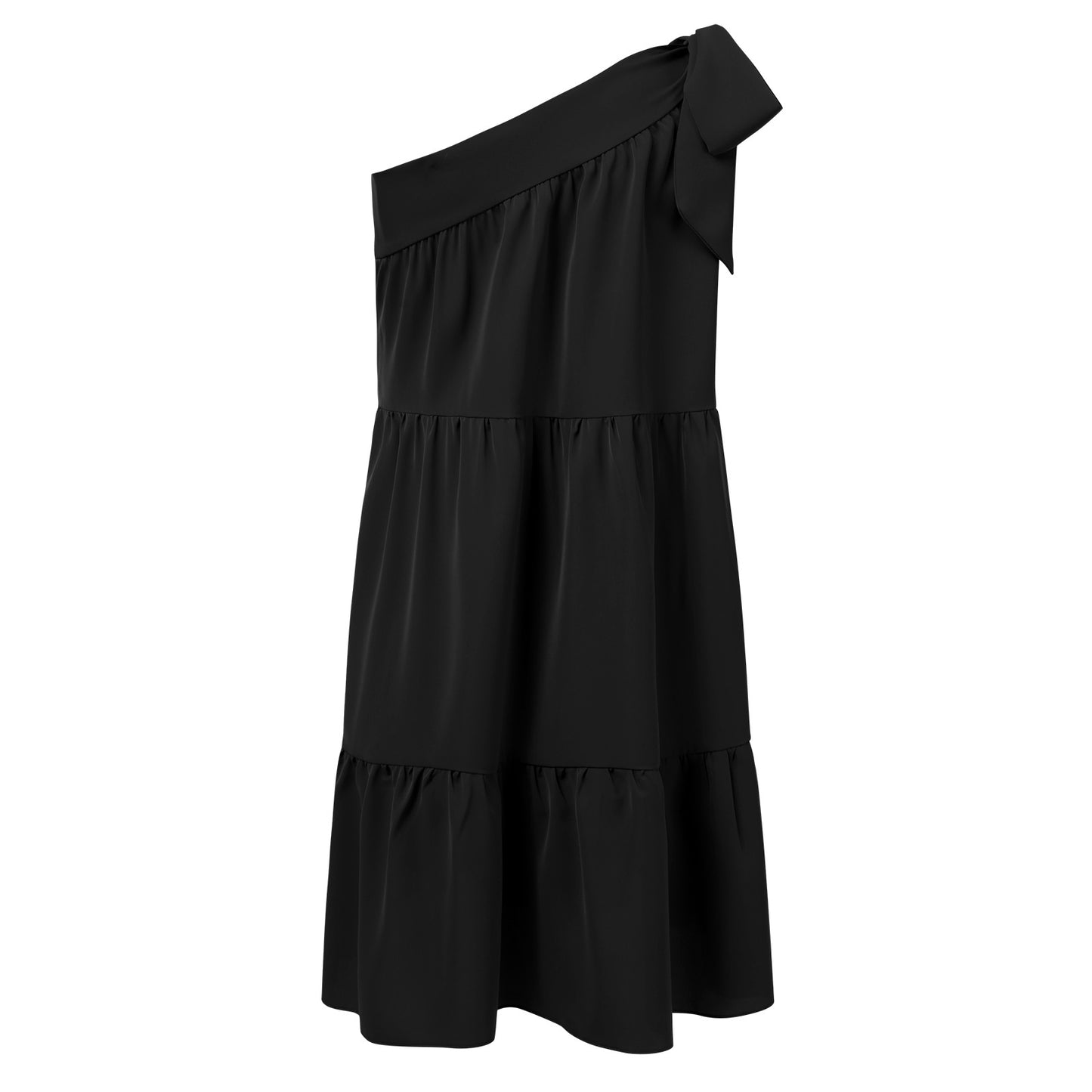 Sexy One Shoulder Chiffon Short Daily Sun Dresses