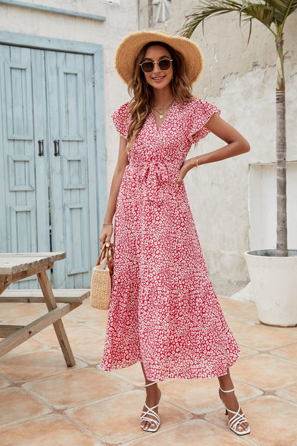 Summer Women Puff Sleeves Long Sleeves Dresses