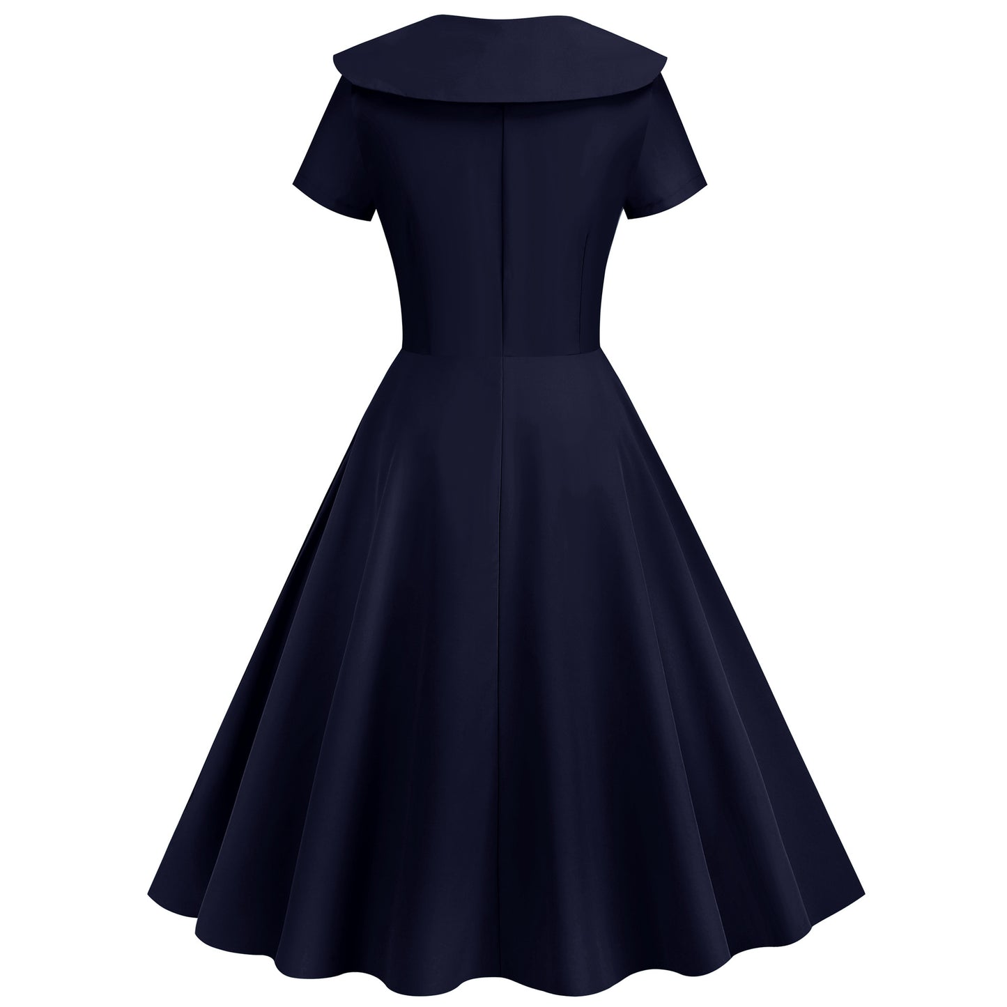 Vintage Short Sleeves A Line Dresses