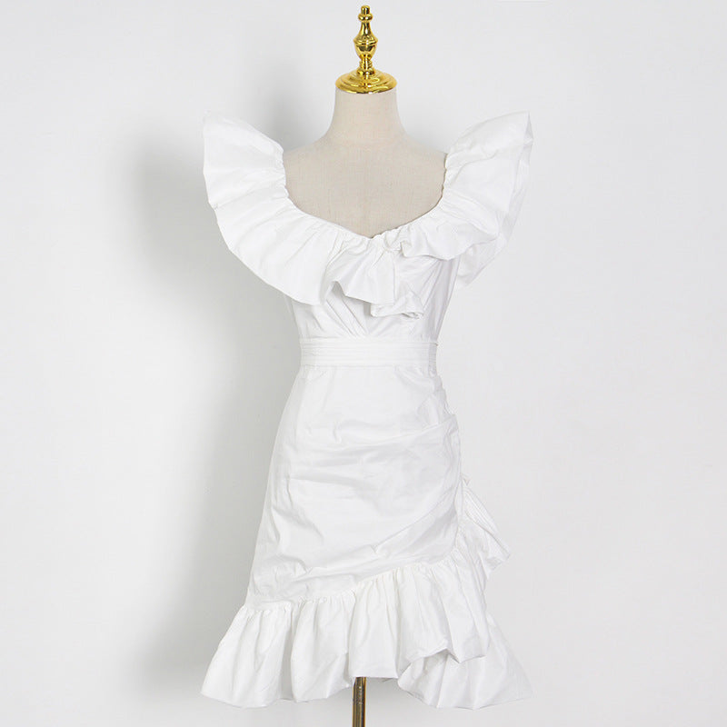 Sexy Off The Shoulder Pleated Mini Party Dresses
