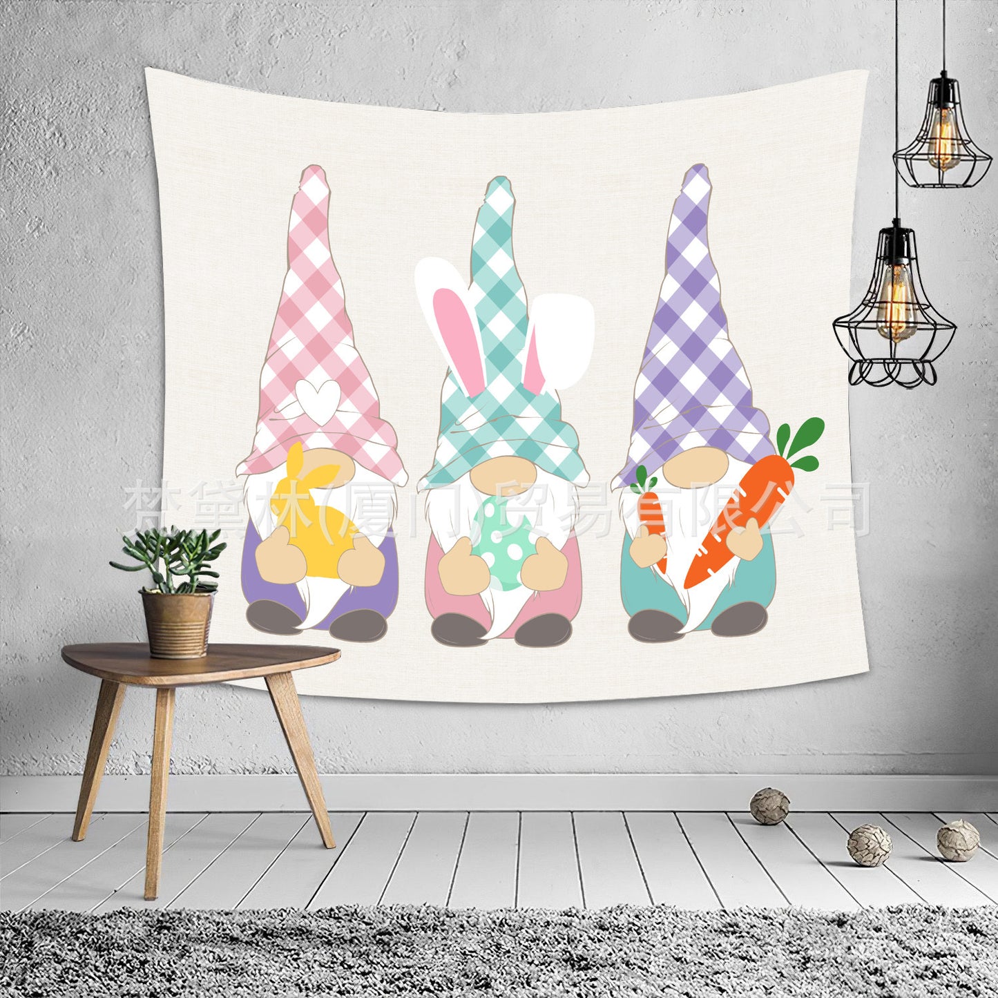 Happy Easter Day Room Wall Tapestry for Decoration