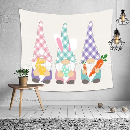 Happy Easter Day Room Wall Tapestry for Decoration