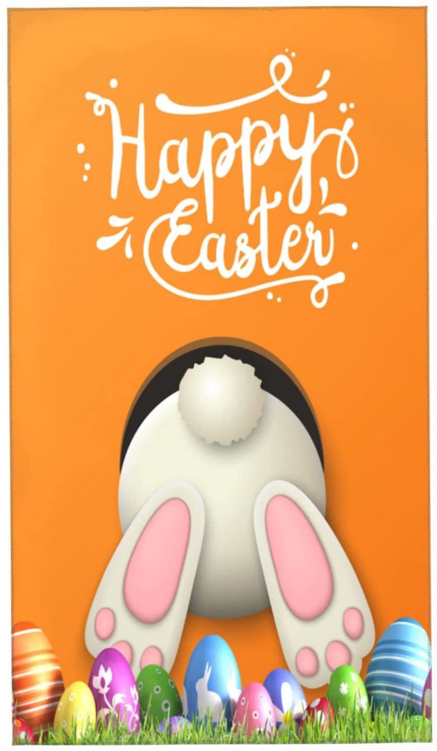 Happy Easter Day Rabbit&Colorful Egga Summer Beach Towel