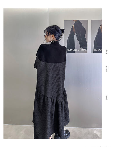 Classy Stand Collar Cozy Long A Line Dresses