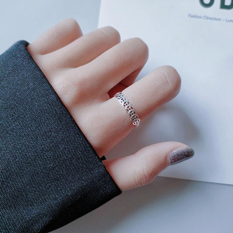 Good Fortune Designed Sliver Rings for Women