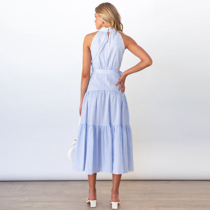 Summer Striped Summer Long Maxi Dresses