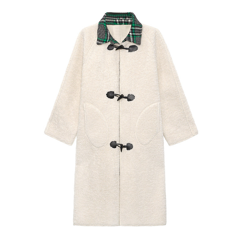 Winter Women Plus Sizes Sherpa Long Overcoat