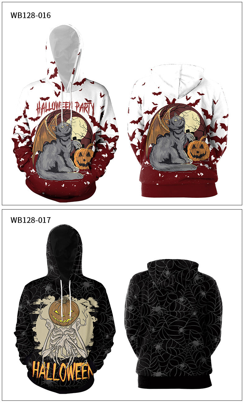 Hip Hop Style Women Plus Sizes Hoodies for Halloween