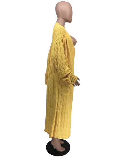 Casual Long Knitted Cardigan Overcoats for Women