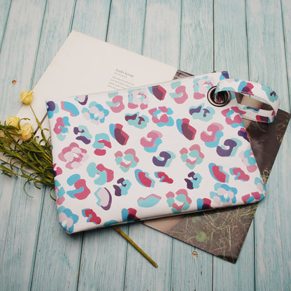 Women Sunflower Print Pu Leather Evening Clutch Bags