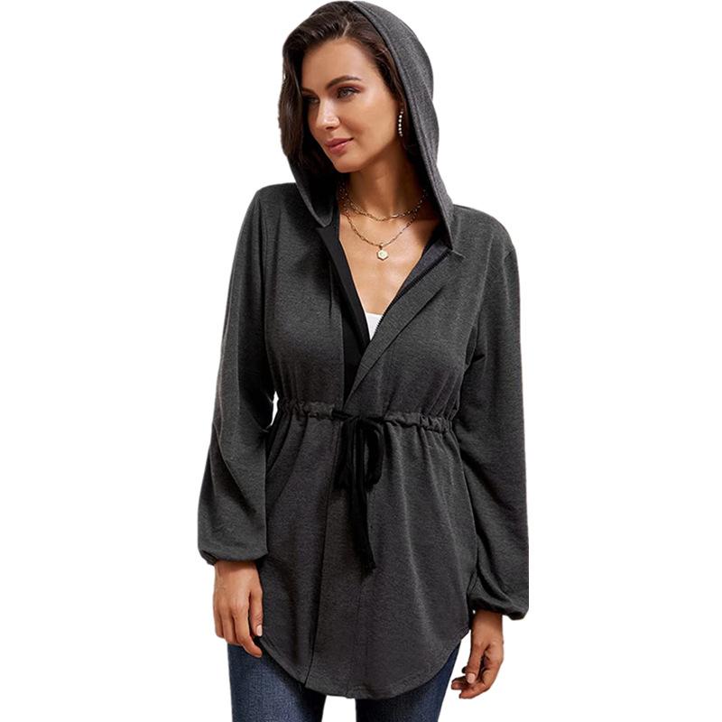 Casual Zipper Slim Waist Women Hoody Coat--Free Shipping at meselling99