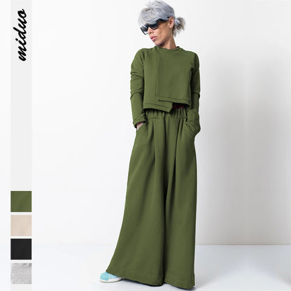 Casual Two Pieces Fall Women Outsuits