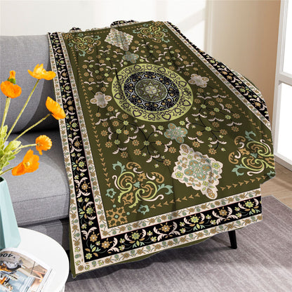 Vintage Boho Fleece Throw Blankets
