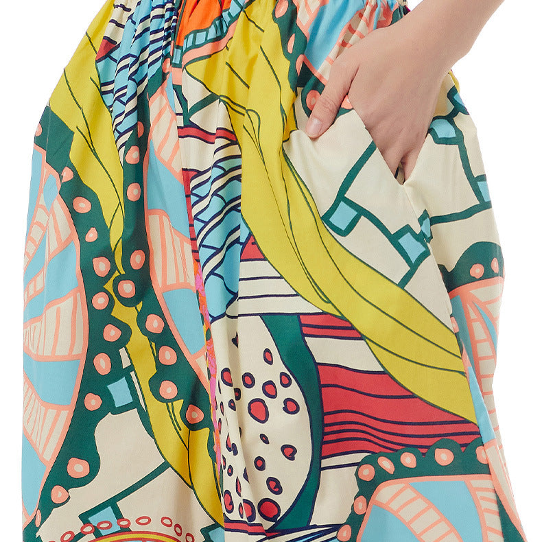 Designed Summer Plus Sizes Cropped Pants