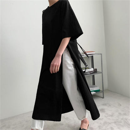 Cozy Plus Size Leisure Cotton Dress-STYLEGOING