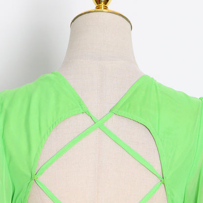 Designed Sexy Summer Holiday Green Long Dresses