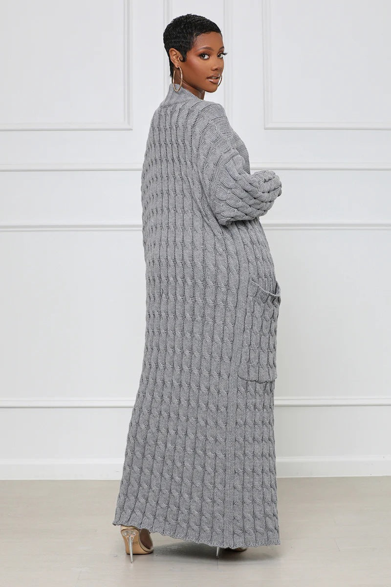 Casual Long Knitted Cardigan Overcoats for Women