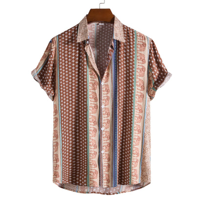 Casual Short Sleeves Men's Shirts