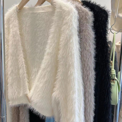 Fashion Short Knitted Mink Coats