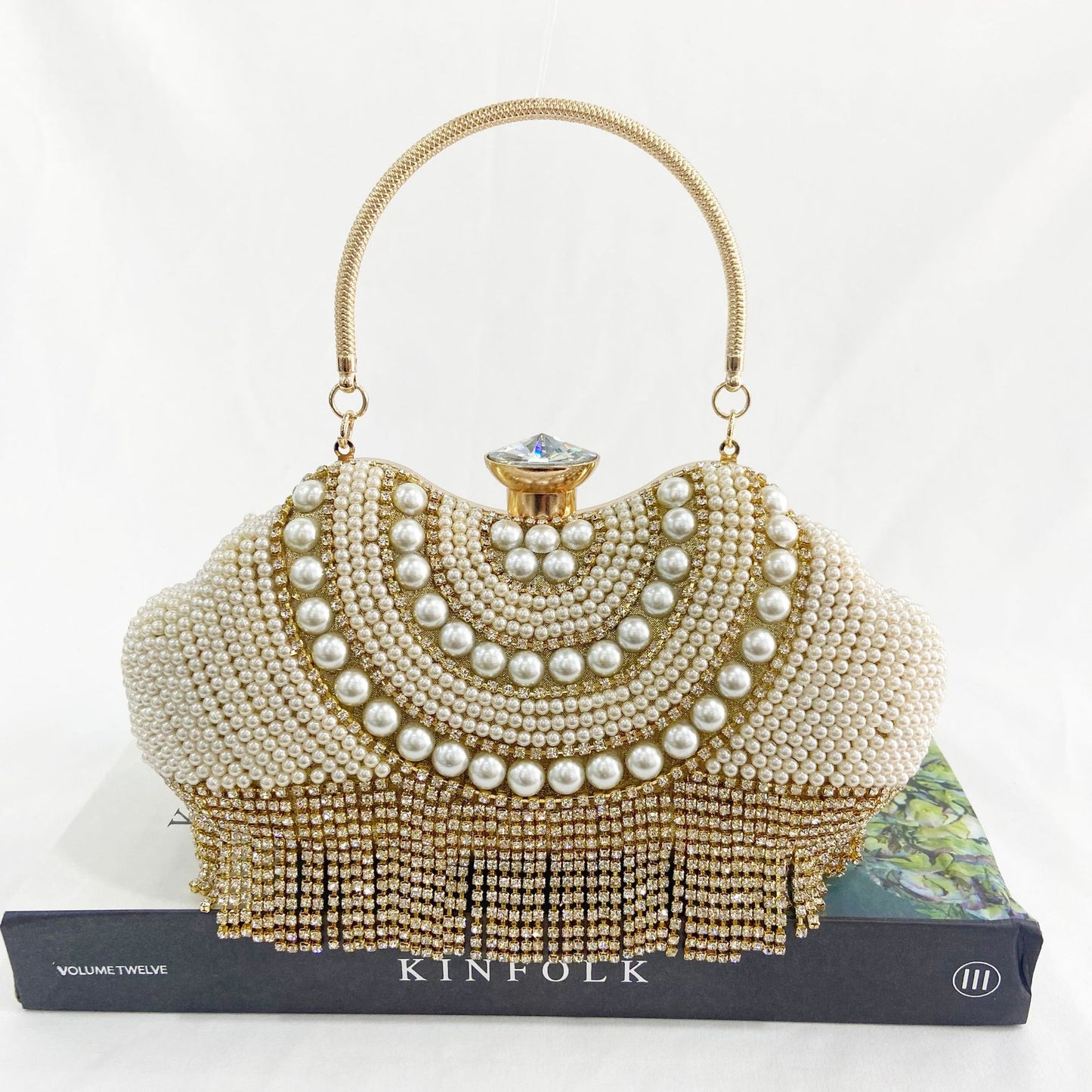 Women Tassels Design Jewelry Wedding Clutch Bags