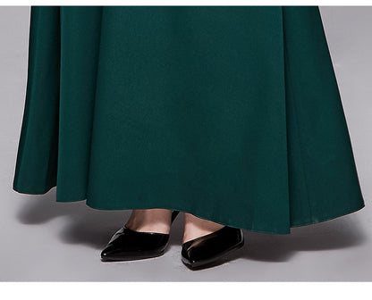 Elegant V Neck Long Evening Party Dresses