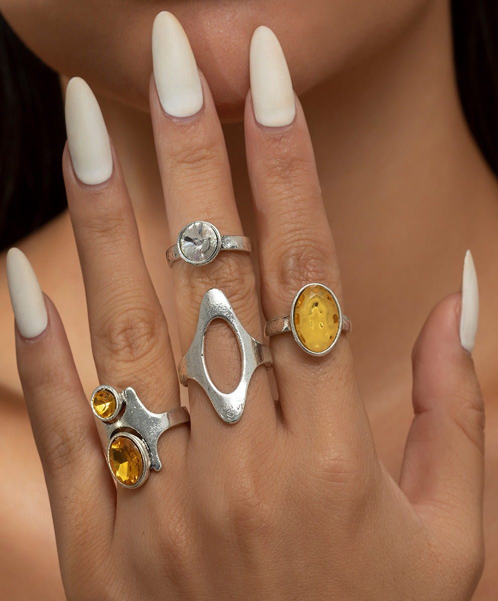 Punk Style Vintage Ring Set for Women
