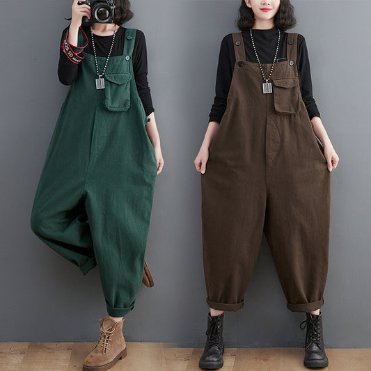 Vintage Loose Women Jumpsuits for Women