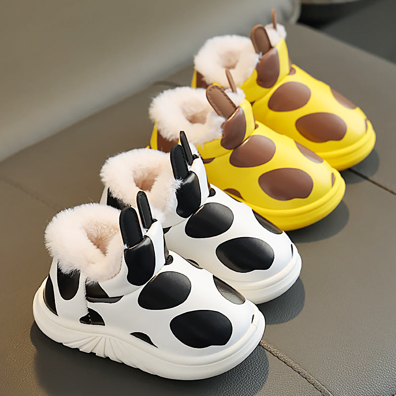 Cute Warm Winter Cotton Slippers for Kids