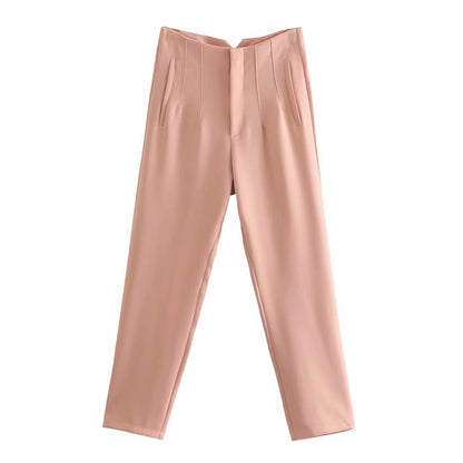 Elegant High Waist Summer Slim Casual Pants for Women