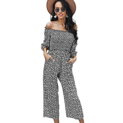 Fashion Off The Shoulder Women Jumpsuits Rompers