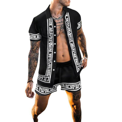 Casual Summer Beach Shorts&shirts for Men-STYLEGOING